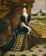 Simon Dequoy Portrait of Anne de Souvre oil painting on canvas